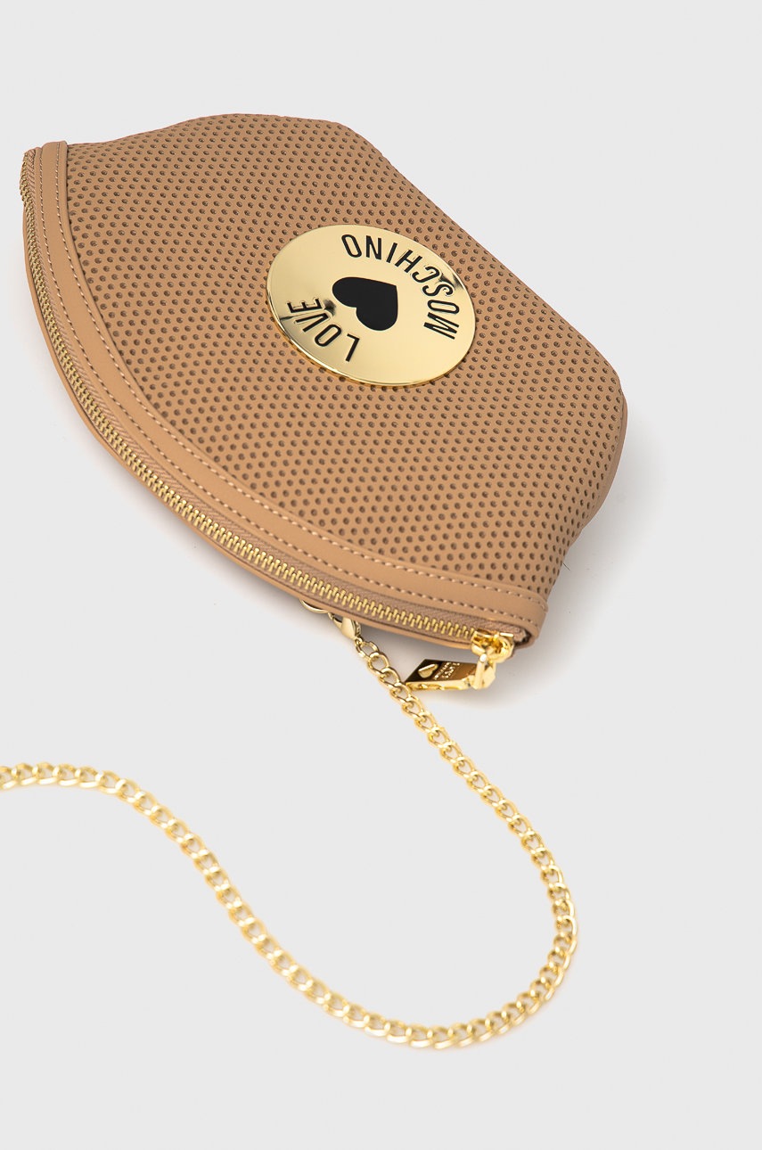 

Сумочка Love Moschino колір бежевий