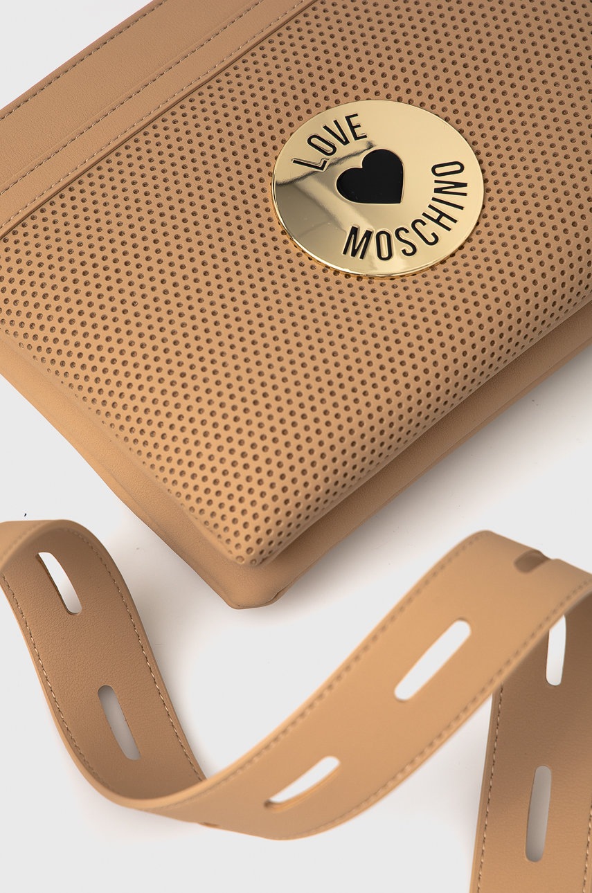 

Сумочка Love Moschino колір бежевий