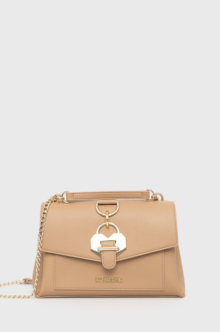 

Чанта Love Moschino в бежово, Бежов