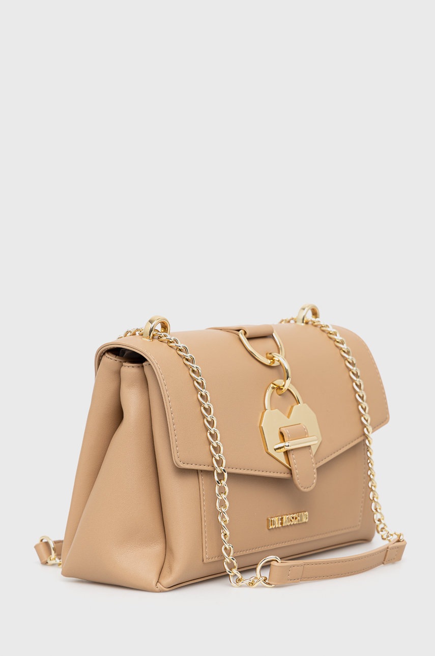 

Сумочка Love Moschino колір бежевий