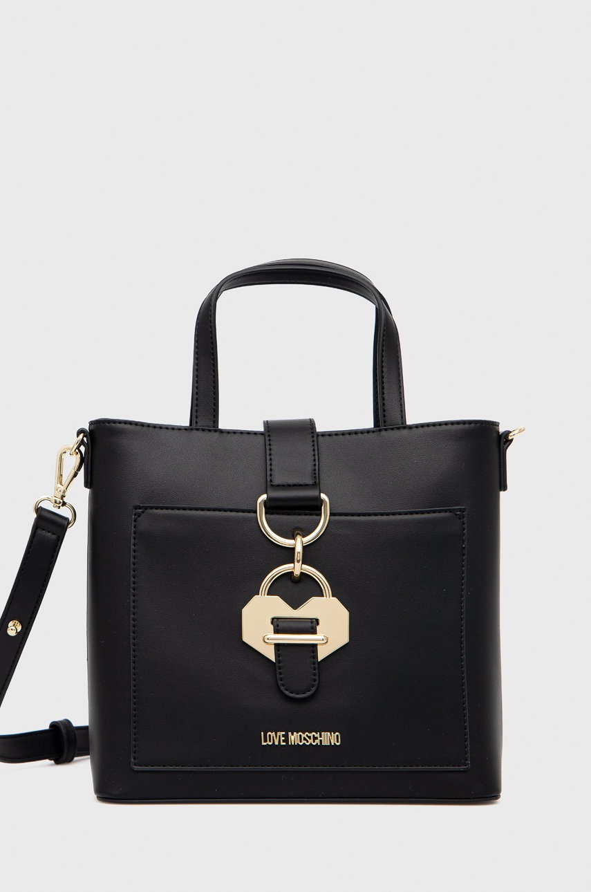 

Чанта Love Moschino в черно, Черен