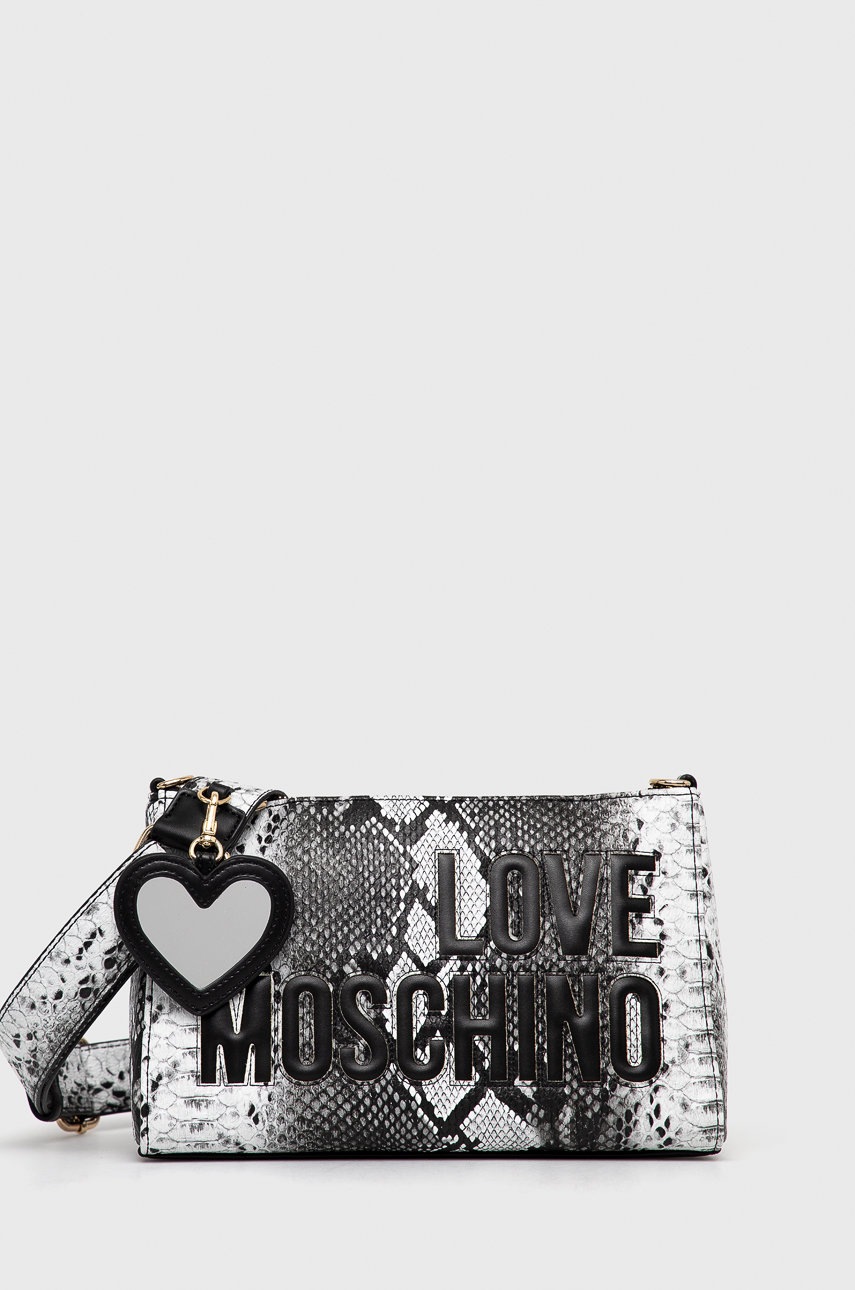 

Чанта Love Moschino в сиво, Сив