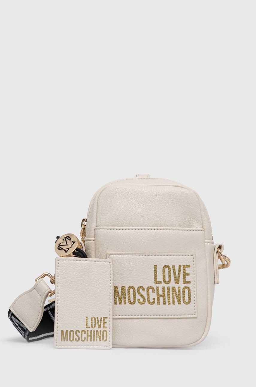 Love Moschino borseta culoarea bej answear.ro