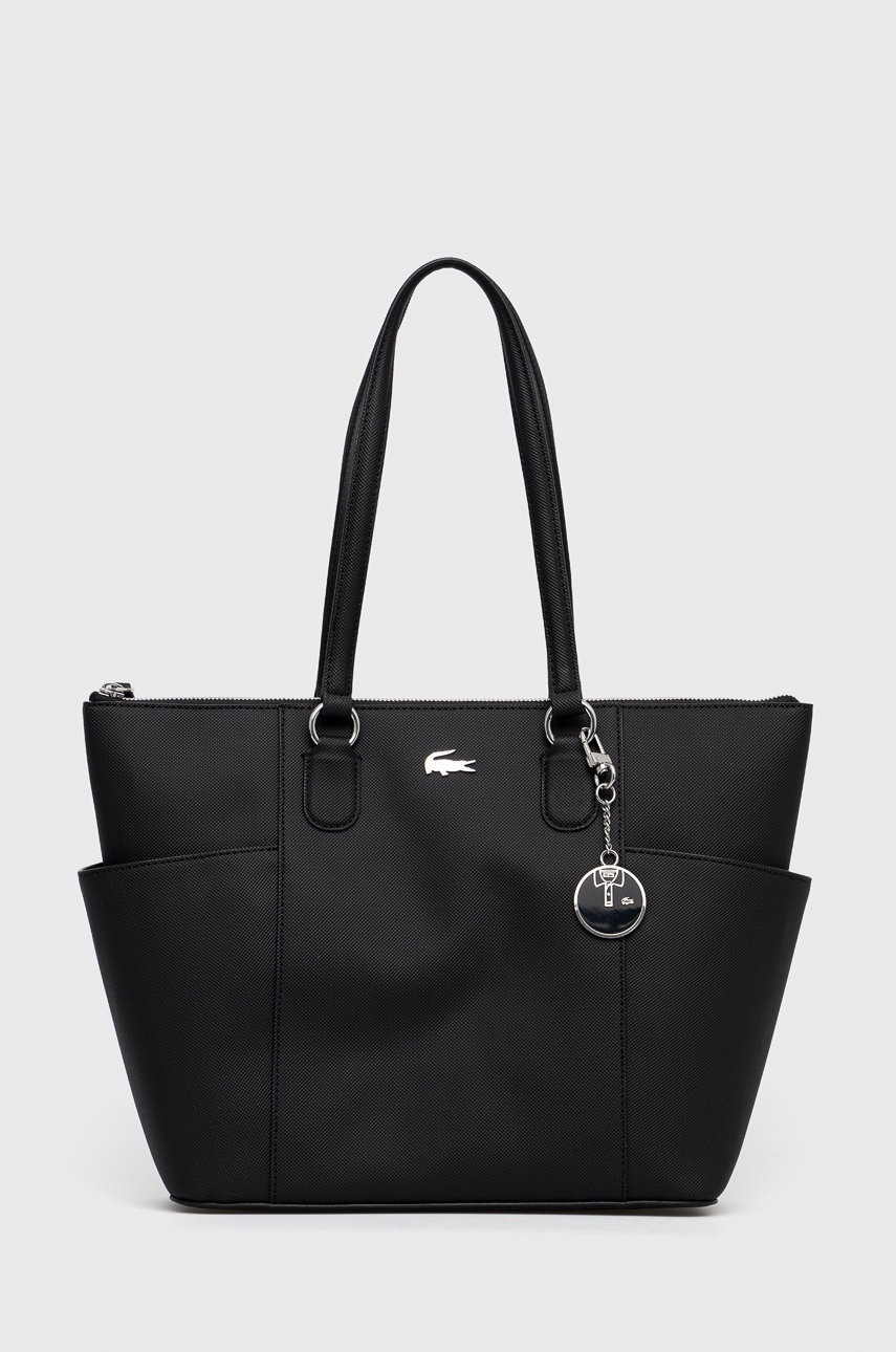 

Чанта Lacoste в черно, Черен