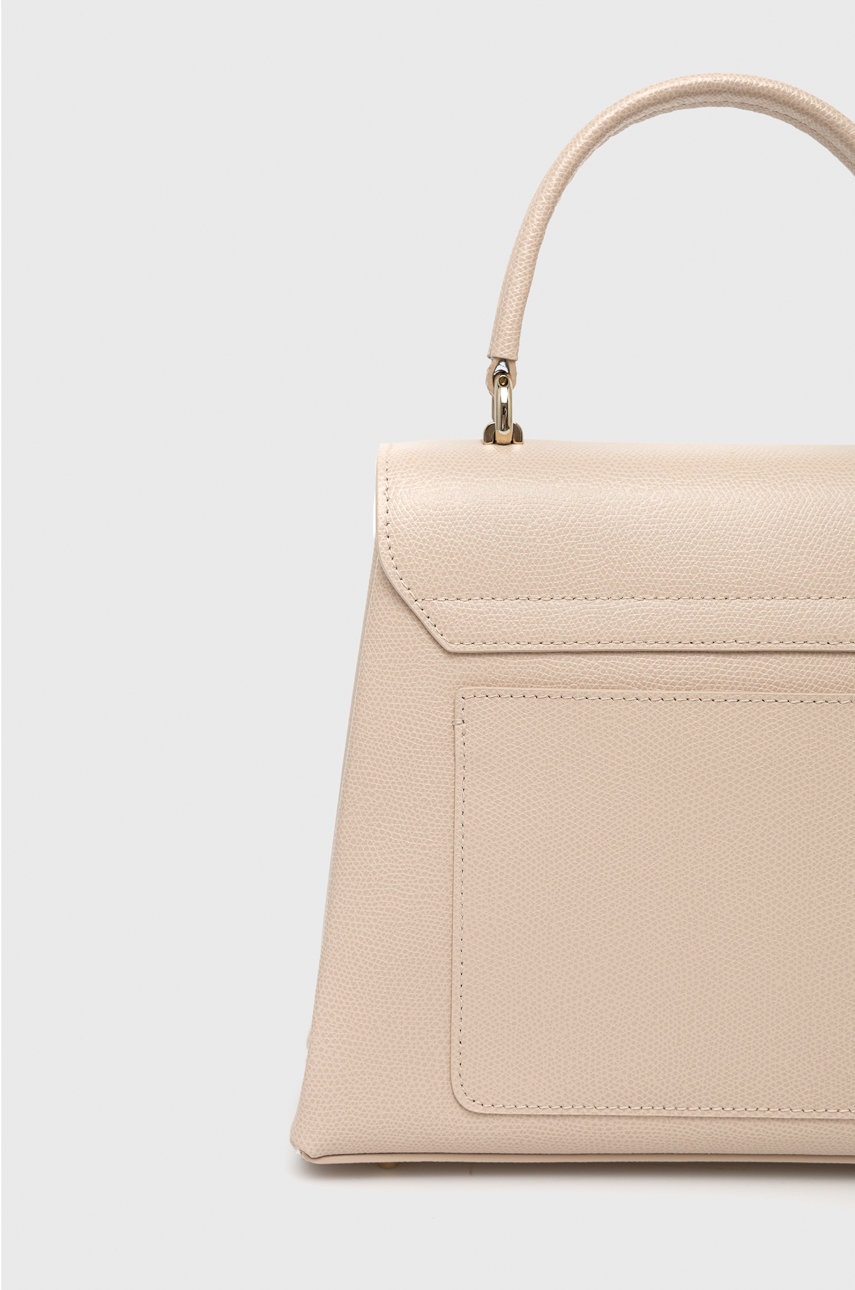 Шкіряна сумочка Furla колір бежевий 