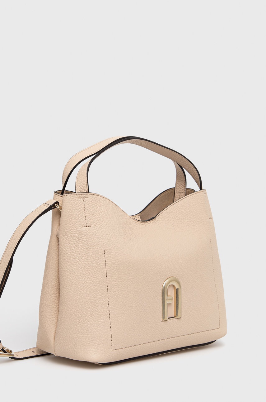 

Кожаная сумочка Furla цвет бежевый