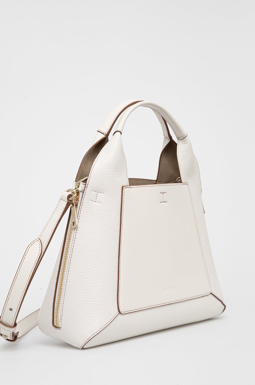 

Шкіряна сумочка Furla колір білий