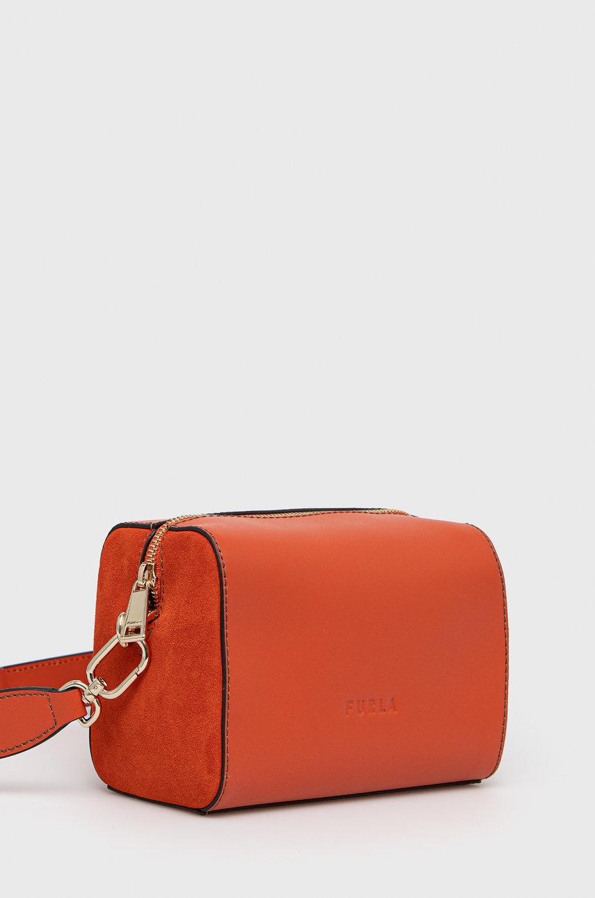 

Шкіряна сумочка Furla колір помаранчевий