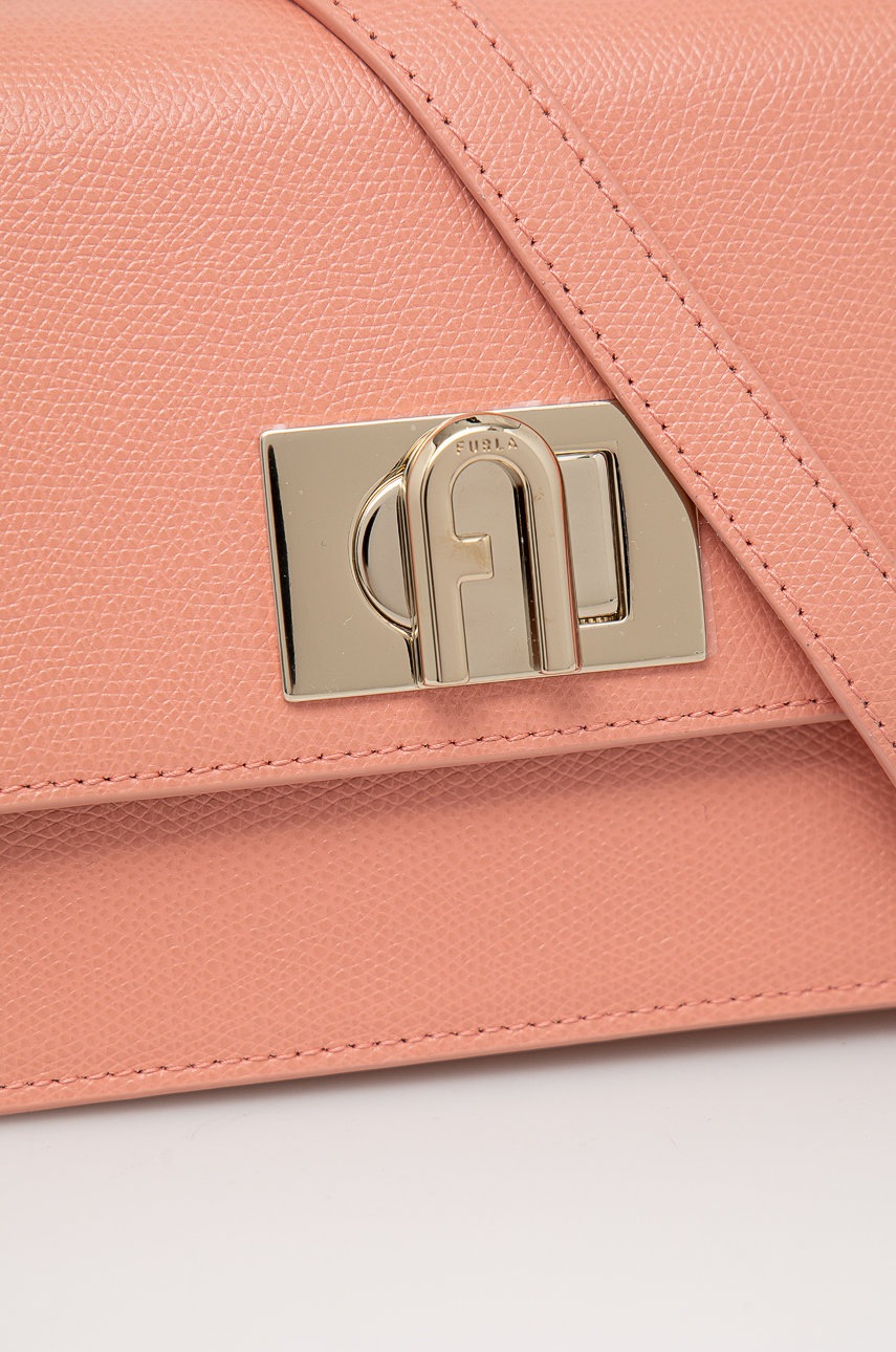

Шкіряна сумочка Furla колір рожевий