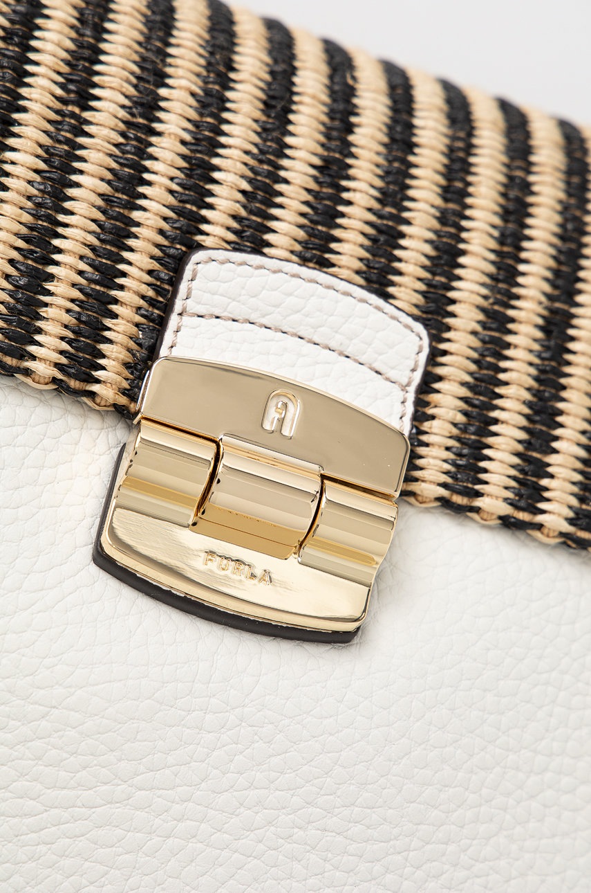 

Шкіряна сумочка Furla колір бежевий
