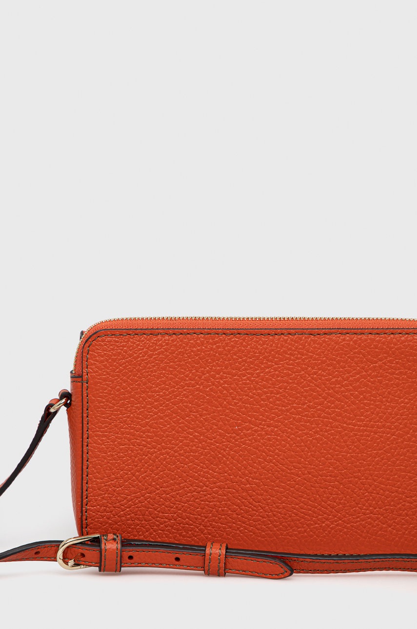 

Кожаная сумочка Furla цвет оранжевый