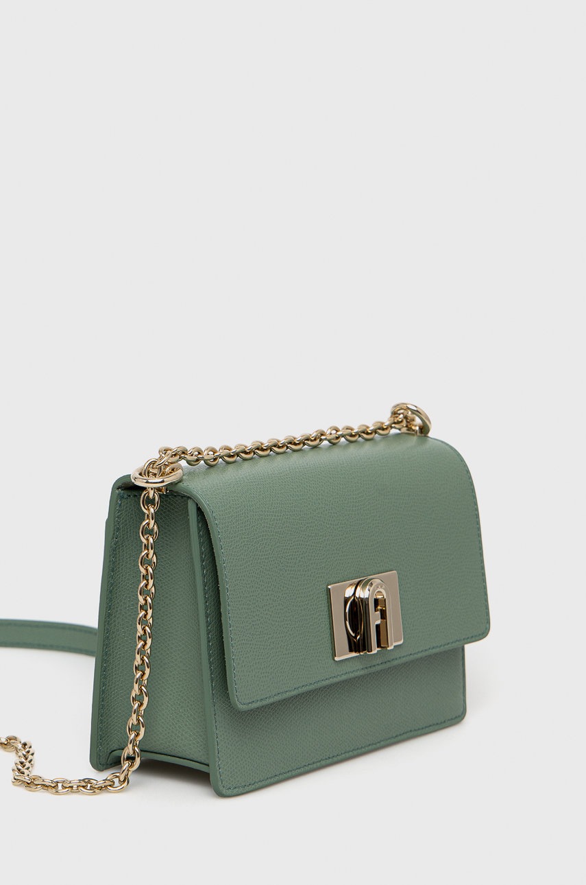 

Шкіряна сумочка Furla колір зелений