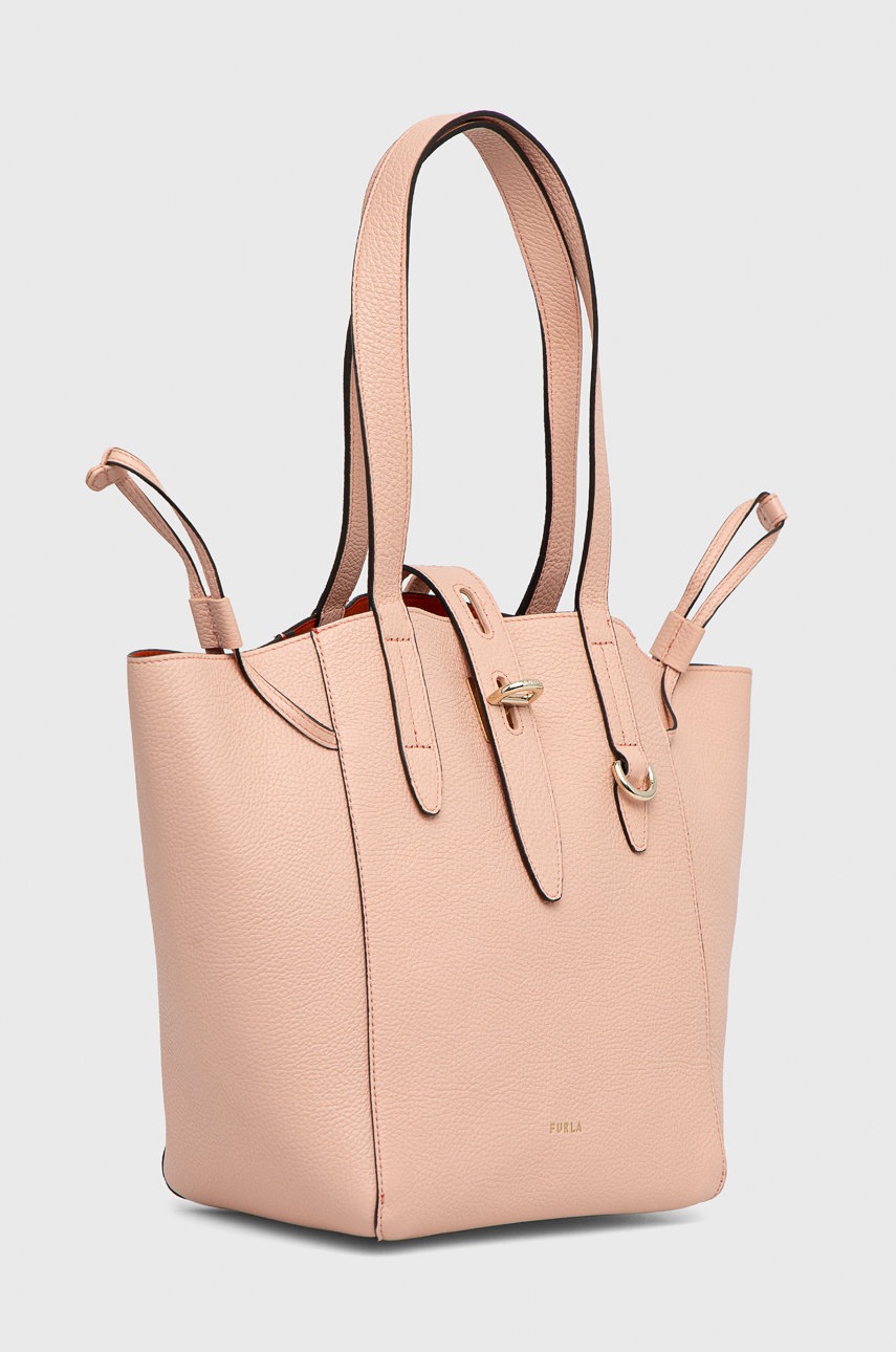 

Шкіряна сумочка Furla колір рожевий