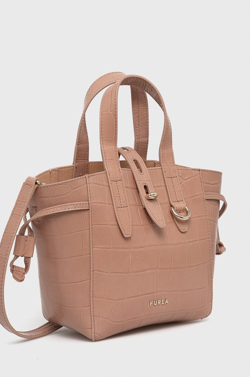 

Шкіряна сумочка Furla колір рожевий