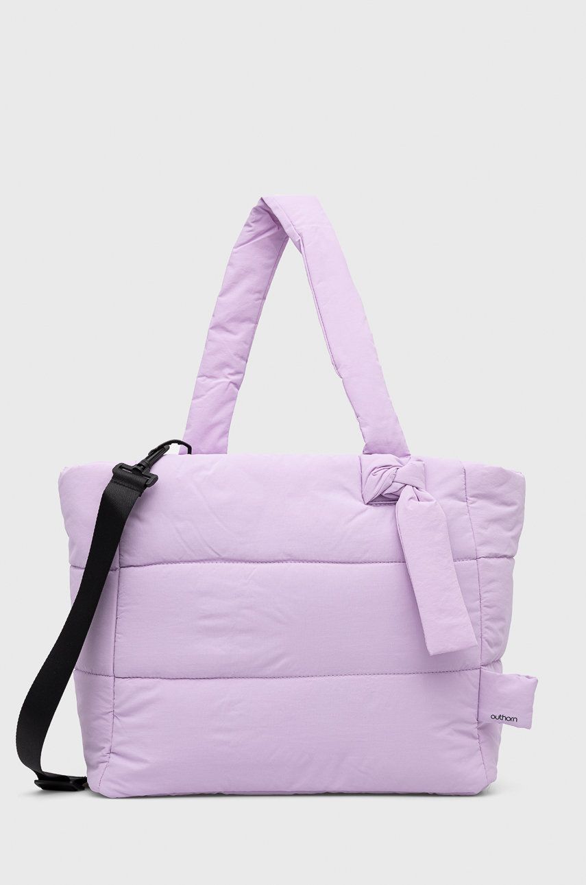 Outhorn geanta culoarea violet imagine reduceri black friday 2021 answear.ro