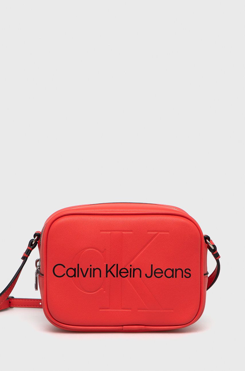 Calvin Klein Jeans torebka kolor czerwony