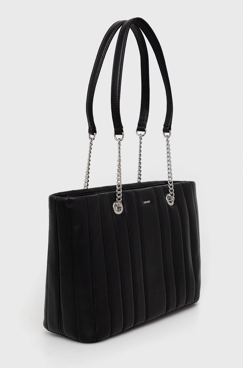 

Шкіряна сумочка Dkny колір чорний
