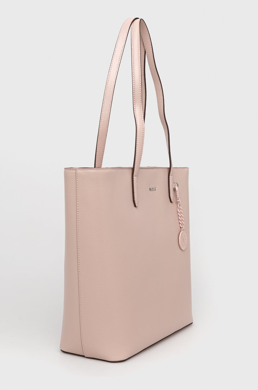 

Шкіряна сумочка Dkny колір рожевий