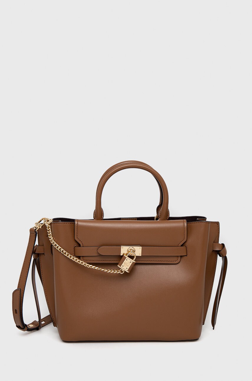 

Кожена чанта MICHAEL Michael Kors в кафяво, Кафяв