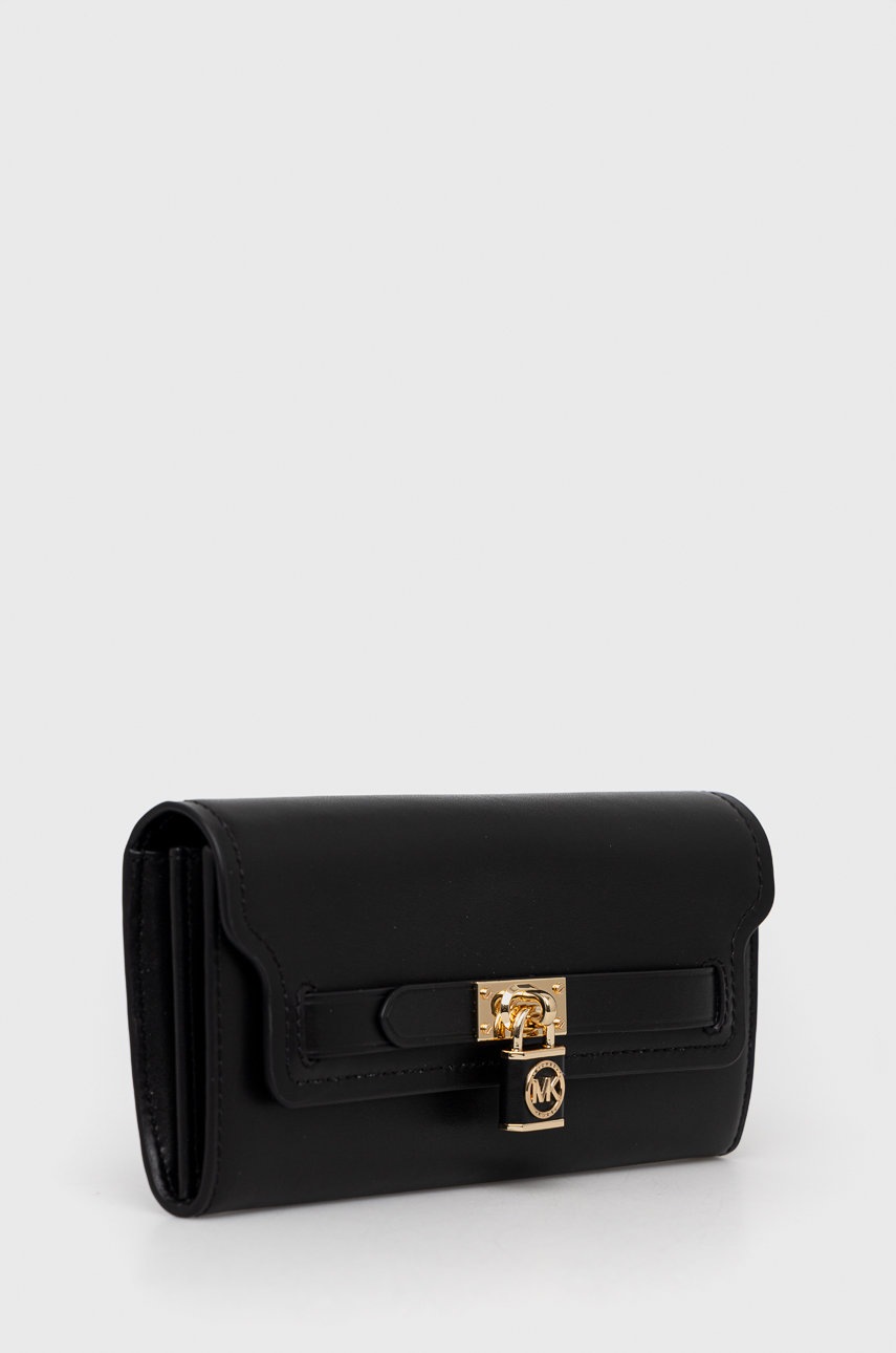 

Кожаный кошелек MICHAEL Michael Kors женский цвет чёрный
