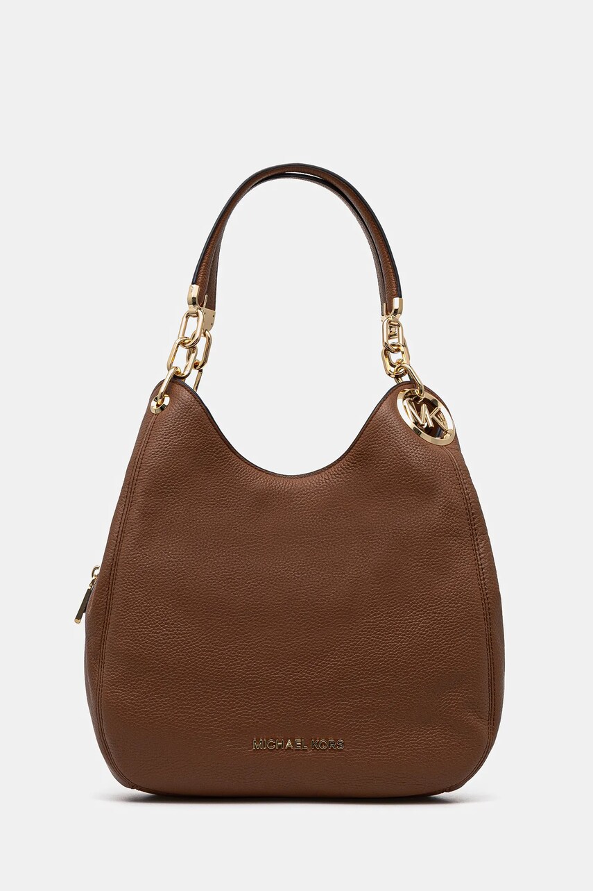 MICHAEL Michael Kors poseta de piele culoarea maro