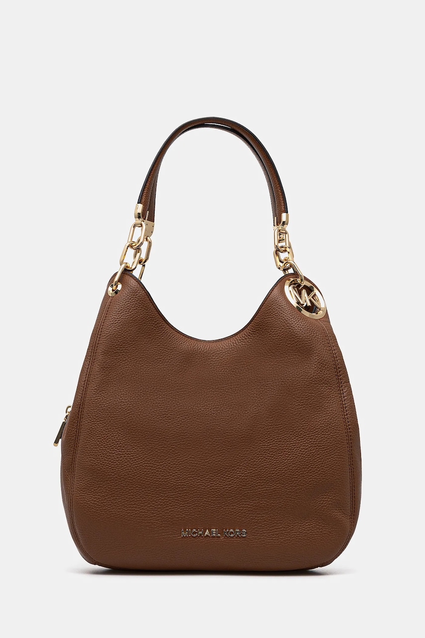 MICHAEL Michael Kors torebka skórzana kolor brązowy