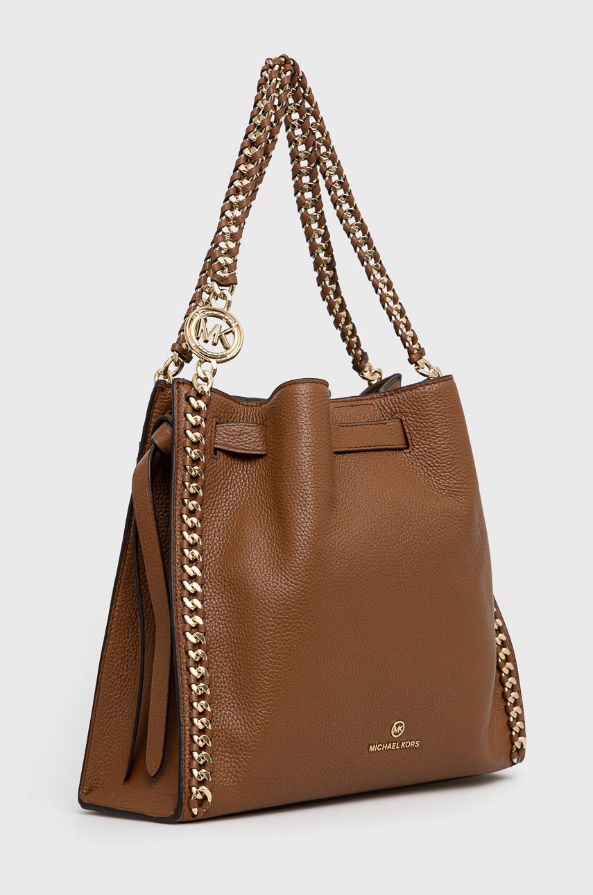 

Кожаная сумочка MICHAEL Michael Kors цвет коричневый