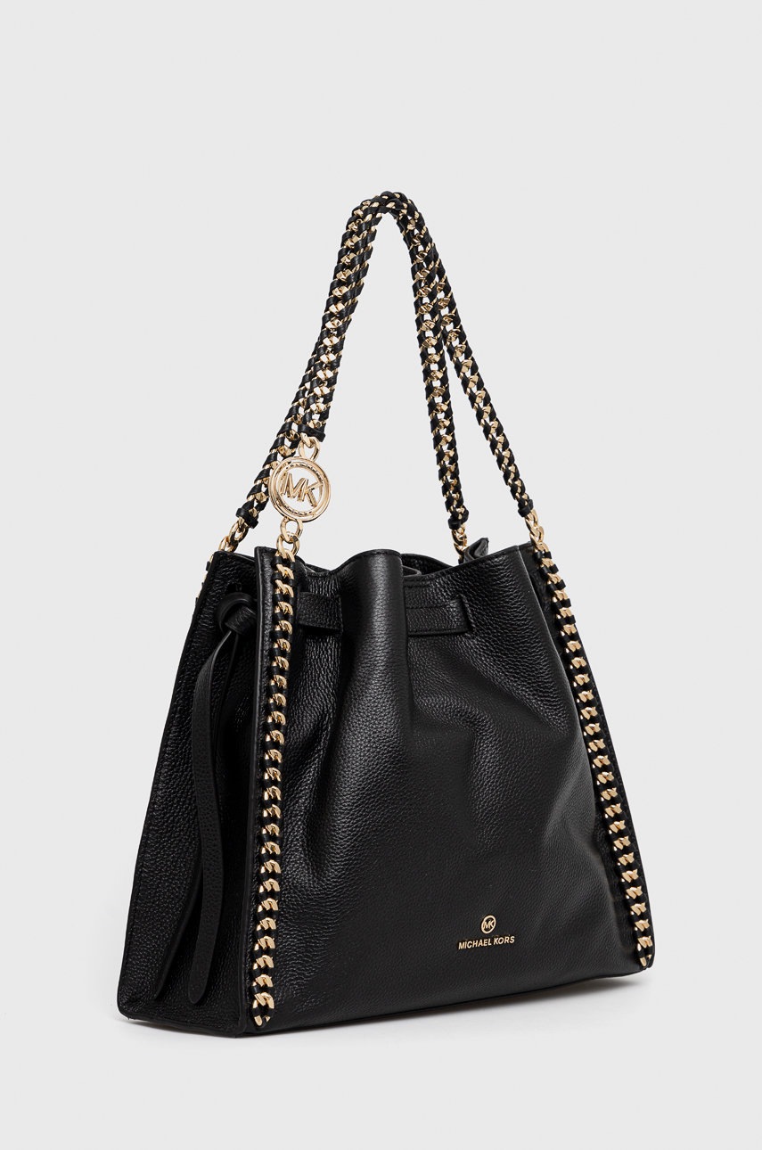 

Шкіряна сумочка MICHAEL Michael Kors колір чорний