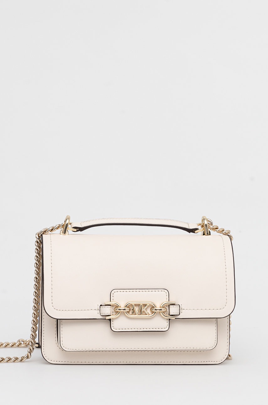 

Кожена чанта MICHAEL Michael Kors в бежово, Бежов