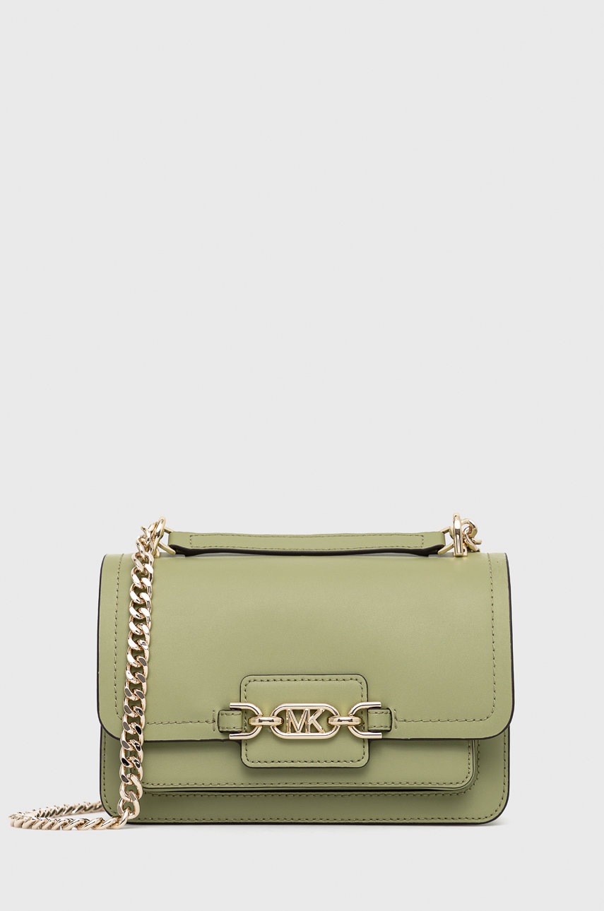 

Кожена чанта MICHAEL Michael Kors в зелено, Зелен