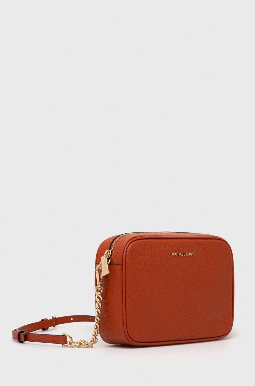 

Кожаная сумочка MICHAEL Michael Kors цвет оранжевый