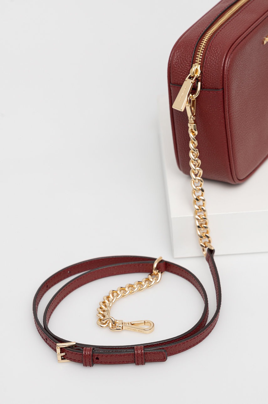 

Кожаная сумочка MICHAEL Michael Kors цвет бордовый