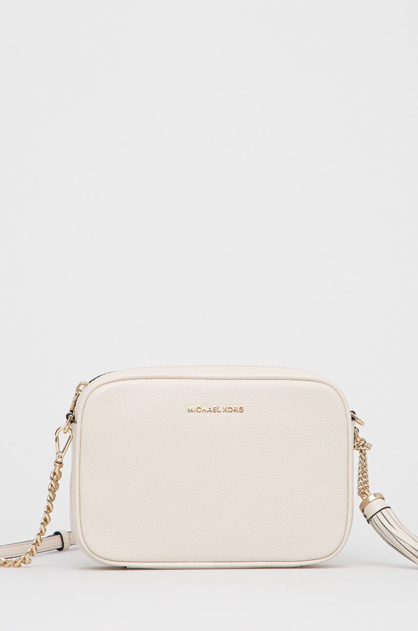 Michael michael kors poseta de piele culoarea bej