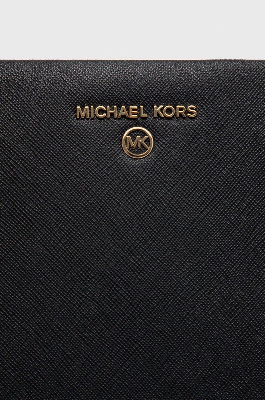 Шкіряна сумочка MICHAEL Michael Kors колір чорний