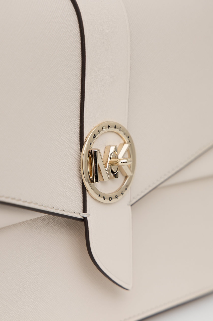 

Шкіряна сумочка MICHAEL Michael Kors колір бежевий