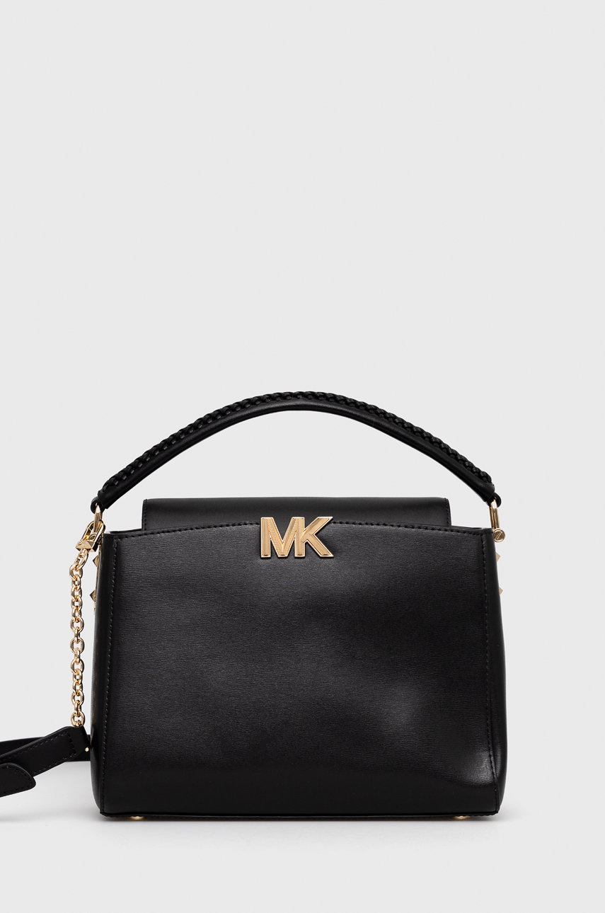 

Кожена чанта MICHAEL Michael Kors в черно, Черен