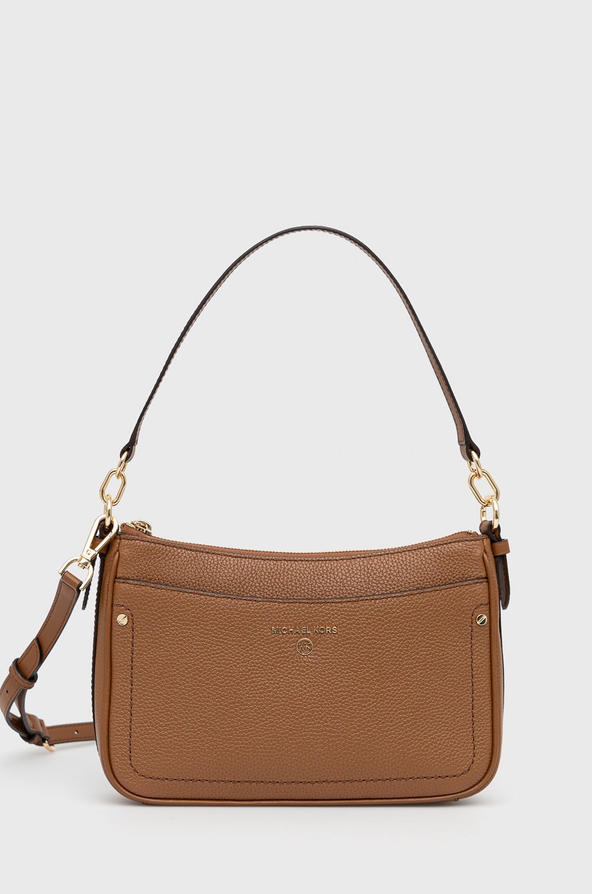 

Кожена чанта MICHAEL Michael Kors в кафяво, Кафяв