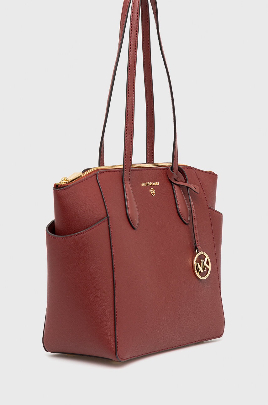 

Кожаная сумочка MICHAEL Michael Kors цвет бордовый