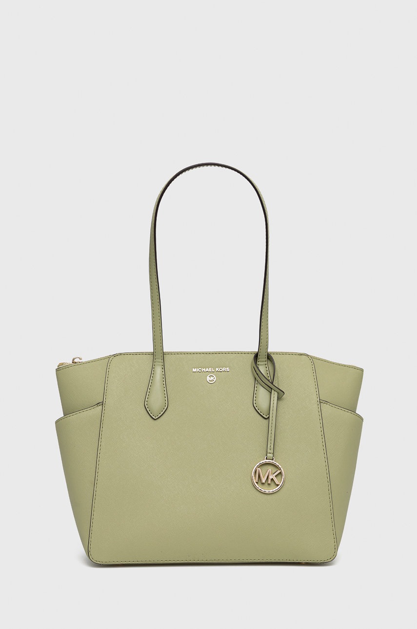 

Кожена чанта MICHAEL Michael Kors в зелено, Зелен