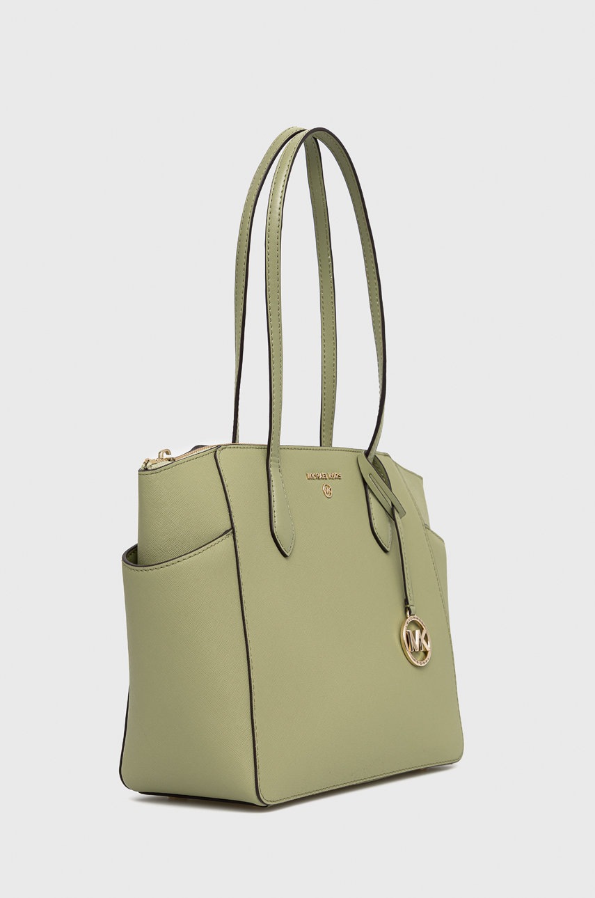 

Шкіряна сумочка MICHAEL Michael Kors колір зелений
