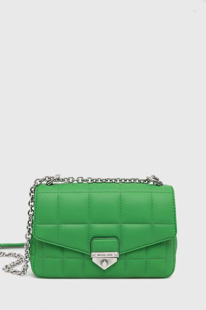 MICHAEL Michael Kors poseta de piele culoarea verde