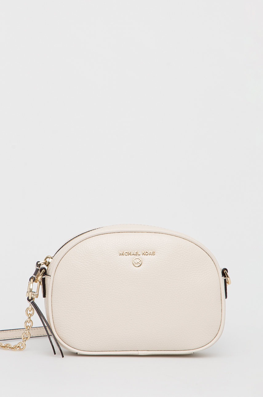 

Кожена чанта MICHAEL Michael Kors в бежово, Бежов