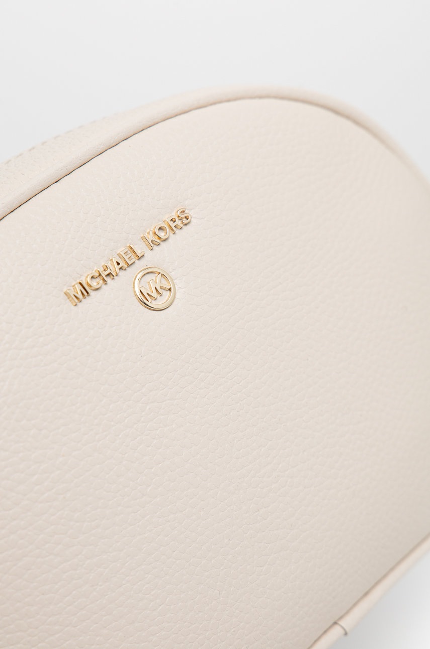 

Шкіряна сумочка MICHAEL Michael Kors колір бежевий