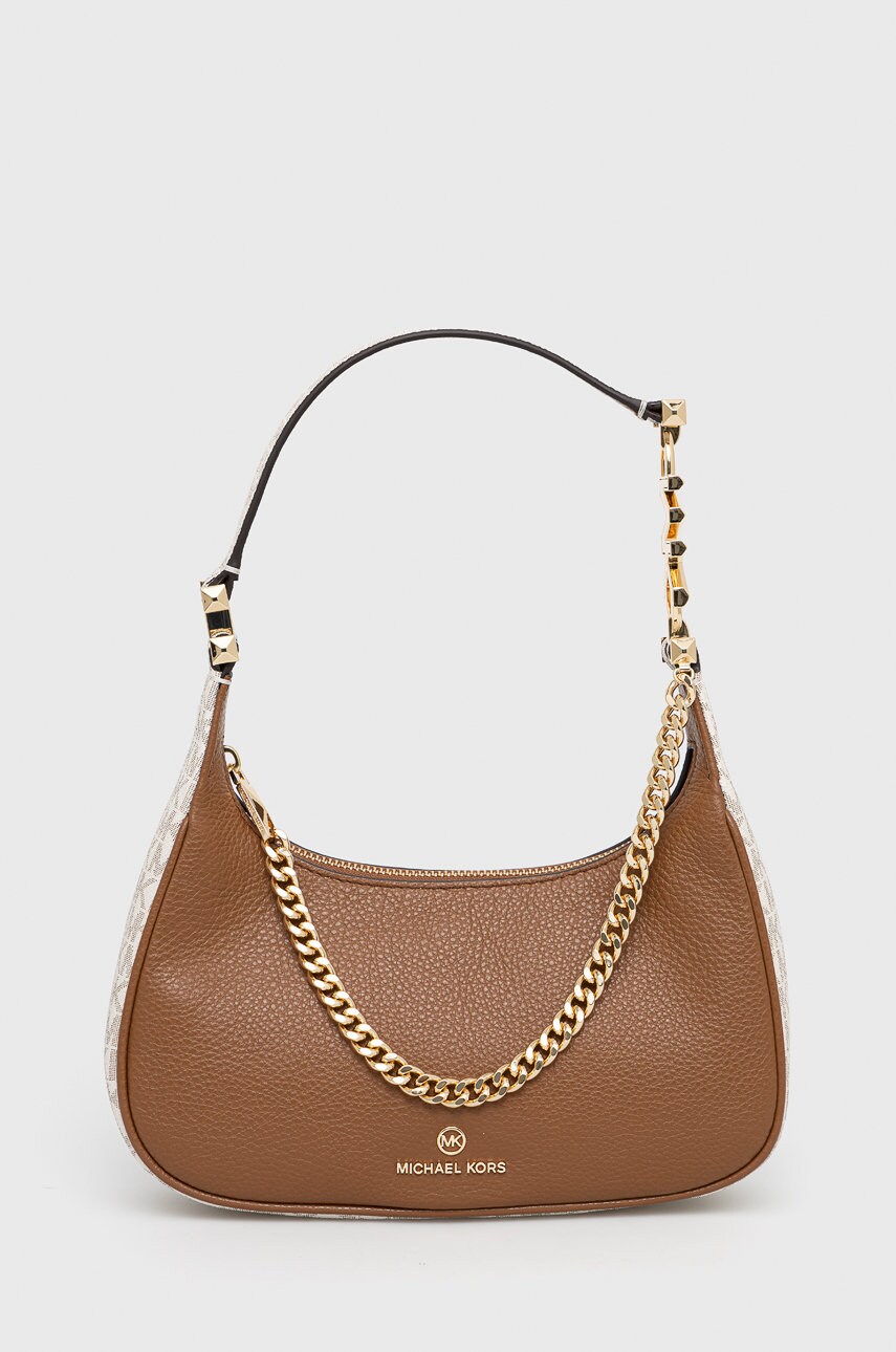 

Кожена чанта MICHAEL Michael Kors в бежово, Бежов