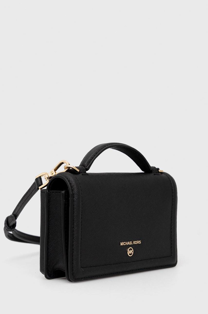 

Шкіряна сумка MICHAEL Michael Kors колір чорний