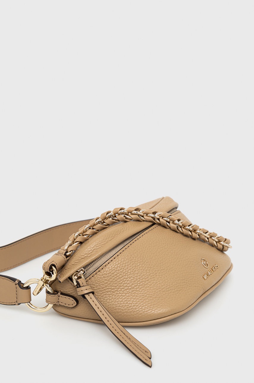

Шкіряна сумочка MICHAEL Michael Kors колір бежевий