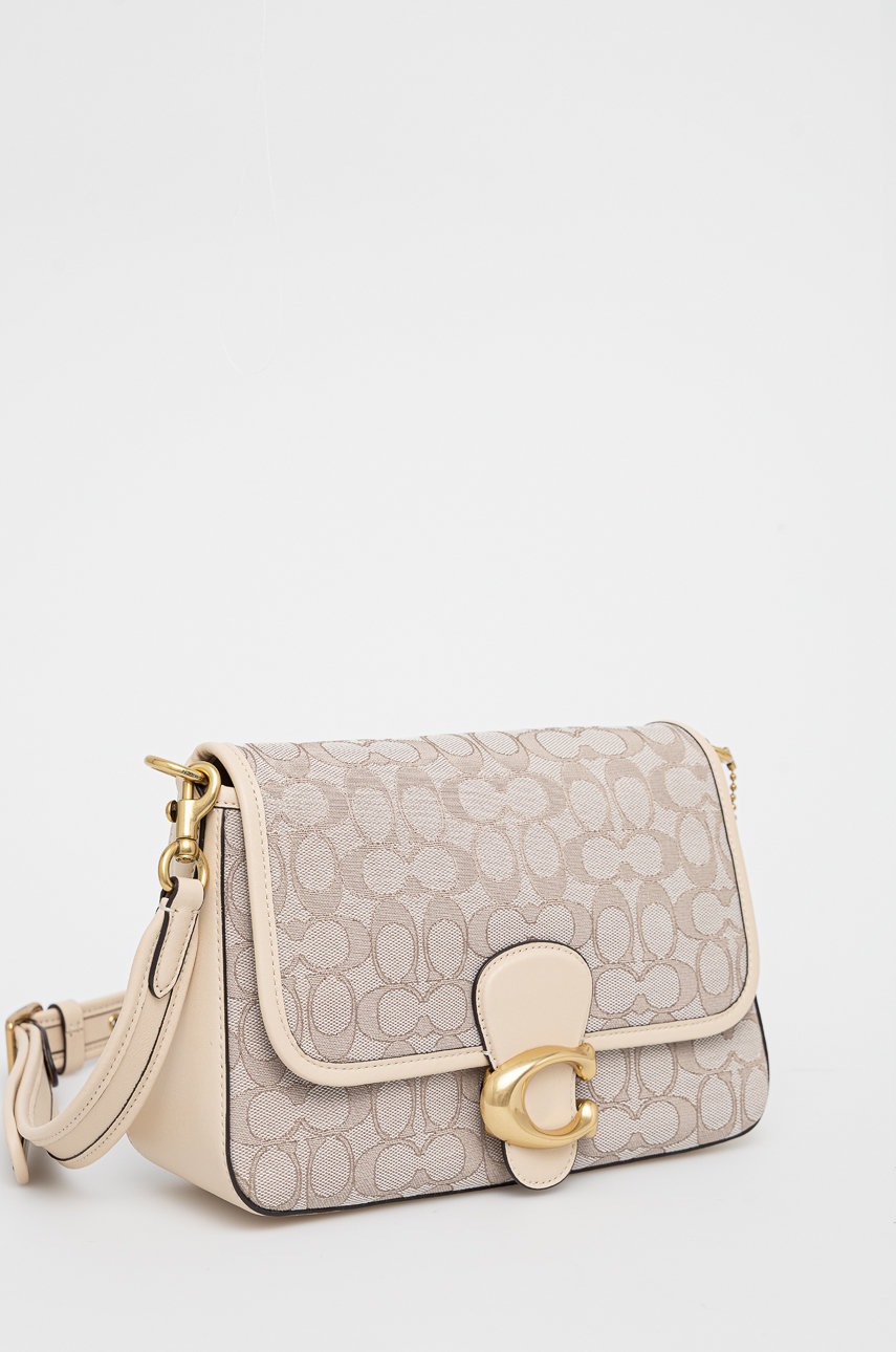 

Сумочка Coach колір бежевий