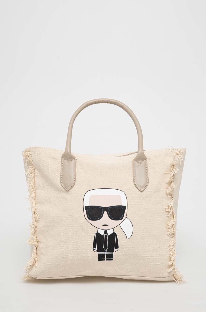 

Чанта Karl Lagerfeld в бежово, Бежов