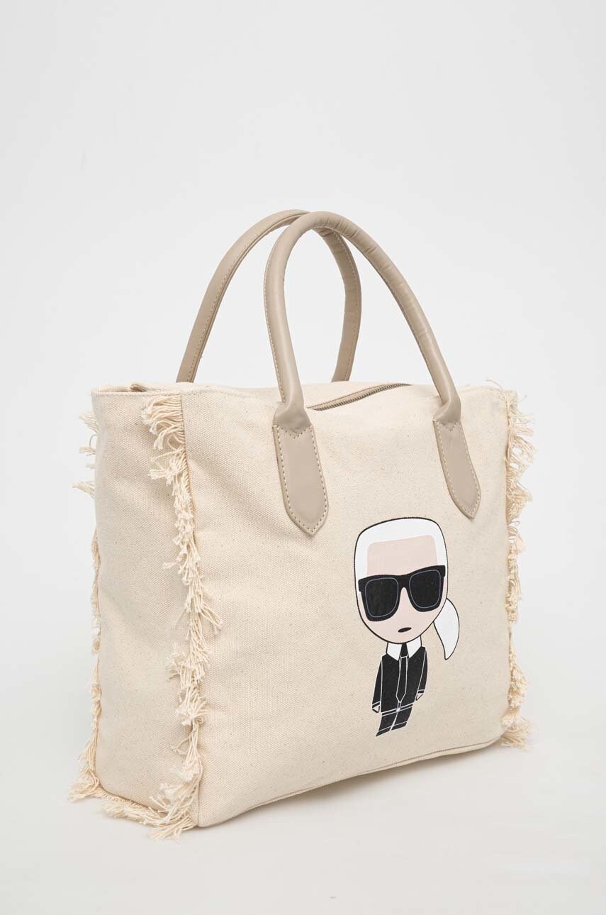 

сумочка Karl Lagerfeld колір бежевий