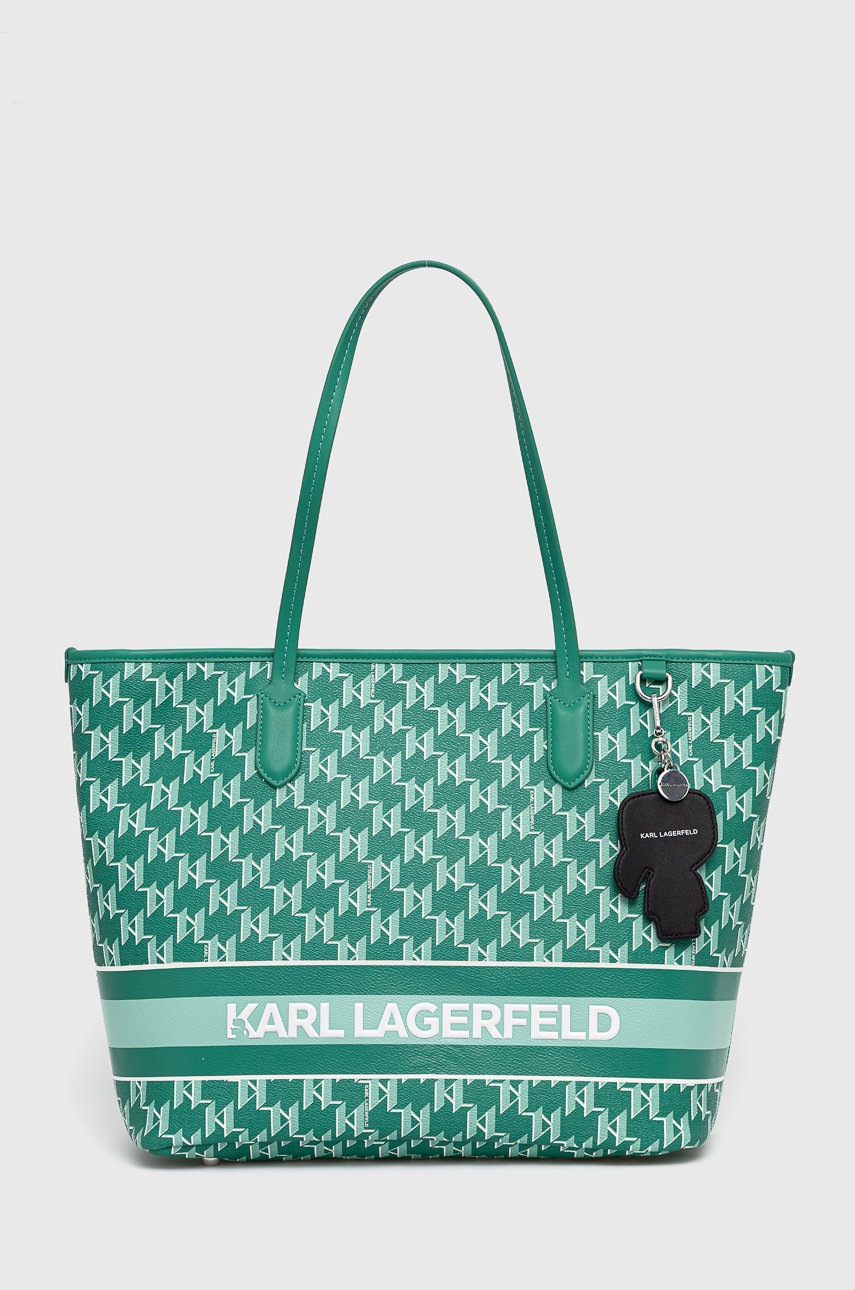 

Чанта Karl Lagerfeld в зелено, Зелен